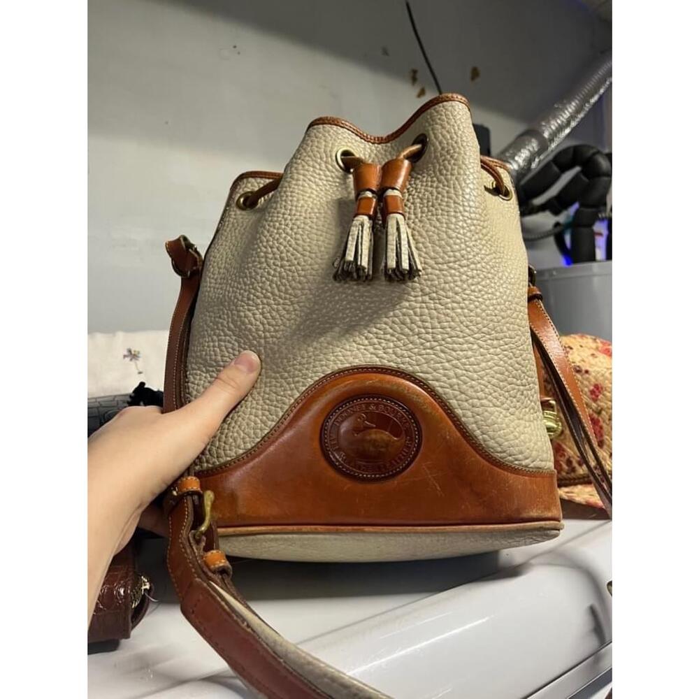 Vintage Dooney & Bourke Leather Bucket Bag